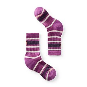 Smartwool Hike Light Cushion Striped Crew Socks – Kid’s
